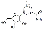 5-ribofuranosyl-3-(aminocarbonyl)-1-methylpyridinium Structure