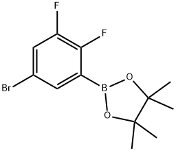5-브로모-2,3-디플루오로페닐보론산,피나콜에스테르 구조식 이미지