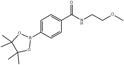 4-(2-Methoxyethylaminocarbonyl)benzeneboronic acid pinacol ester Structure