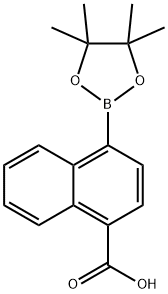 4-(4,4,5,5-Tetramethyl-1,3,2-dioxaborolan-2-yl)-1-naphthoic acid Structure