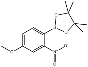 4-메톡시-2-니트로페닐보론산,피나콜에스테르 구조식 이미지