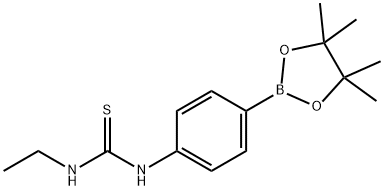 1-Ethyl-3-(4-(4,4,5,5-tetraMethyl-1,3,2-dioxaborolan-2-yl)phenyl)thiourea 구조식 이미지