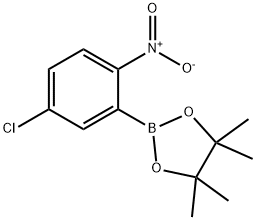 2-(5-Chloro-2-nitrophenyl)-4,4,5,5-tetramethyl-1,3,2-dioxaborolane 구조식 이미지