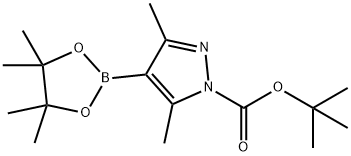1-TERT-BUTOXYCARBONYL-3,5-DIMETHYLPYRAZOLE-4-BORONIC ACID, PINACOL ESTER Structure