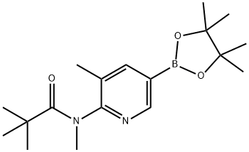 5-메틸-6-(메틸-피발로일아미노)피리딘-3-보론산피나콜에스테르 구조식 이미지