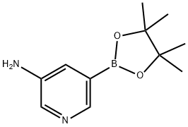 5-AMINOPYRIDINE-3-BORONIC ACID, PINACOL ESTER 구조식 이미지