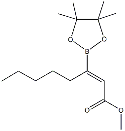Methyl(z)-oct-2-enoate-3-boronic acidpinacol ester Structure