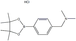 Dimethyl({[4-(tetramethyl-1,3,2-dioxaborolan-2-yl)phenyl]methyl})amine hydrochloride 구조식 이미지