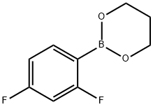 2,4-디플루오로페닐보론산,프로판디올고리형에스테르 구조식 이미지