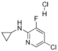 5-Chloro-2-cyclopropylaMino-3-fluoropyridine,HCl 구조식 이미지