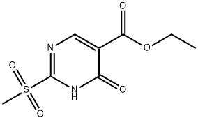 에틸4-하이드록시-2-(메틸설포닐)피리미딘-5-카르복실레이트 구조식 이미지