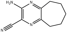 5H-Cycloheptapyrazine-2-carbonitrile,3-amino-6,7,8,9-tetrahydro-(9CI) 구조식 이미지