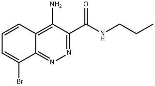 4-AMINO-8-BROMO-N-PROPYL-DAZINE-3-AMIDE Structure