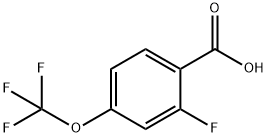 Benzoic acid, 2-fluoro-4-(trifluoromethoxy)- 구조식 이미지