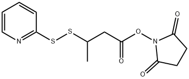 N-숙신이미딜-3-(2-피리딜디티오)부티레이트 구조식 이미지