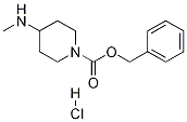 4-메틸아미노-피페리딘-1-카르복실산벤질에스테르-HCl 구조식 이미지