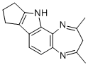 2,4-Dimethyl-8,9-cyclopentene-3H-(1,4)diazepine(2,3-g)indole Structure
