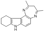 2,4-Dimethyl-3,8,9,10,11,12-hexahydro-(1,4)diazepino(2,3-a)carbazole Structure