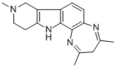 2,4,9-Trimethyl-8,9,10,11-tetrahydro-3H-pyrido-(4,3-b)(1,4)diazepine(2 ,3-g)indole 구조식 이미지