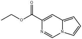 ETHYL PYRROLO[1,2-C]PYRIMIDINE-3-CARBOXYLATE Structure