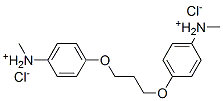 methyl-[4-[3-(4-methylammoniophenoxy)propoxy]phenyl]azanium dichloride Structure