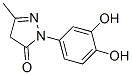 3H-Pyrazol-3-one, 2-(3,4-dihydroxyphenyl)-2,4-dihydro-5-methyl- (9CI) 구조식 이미지