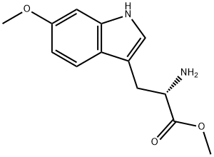 (S)-Methyl 2-aMino-3-(6-Methoxy-1H-indol-3-yl)propanoate Structure