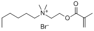N,N-DIMETHYL-N-(1-HEXYL)-N-(2-[METHACRYLOYL]ETHYL)AMMONIUM BROMIDE Structure