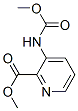 2-Pyridinecarboxylicacid,3-[(methoxycarbonyl)amino]-,methylester(9CI) Structure