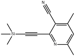 4,6-DIMETHYL-2-TRIMETHYLSILANYLETHYNYL-NICOTINONITRILE Structure