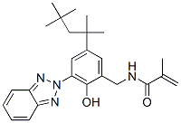 2-Propenamide, N-3-(2H-benzotriazol-2-yl)-2-hydroxy-5-(1,1,3,3-tetramethylbutyl)phenylmethyl-2-methyl- 구조식 이미지