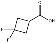 3,3-Difluorocyclobutanecarboxylic acid 구조식 이미지