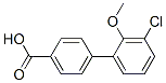 4-(3-클로로-2-메톡시페닐)벤조산 구조식 이미지