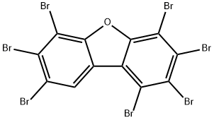 1,2,3,4,6,7,8-HEPTABROMODIBENZOFURAN Structure