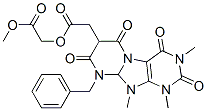 Pyrimido[2,1-f]purine-7,7(6H)-diacetic  acid,  1,2,3,4,8,9-hexahydro-1,3-dimethyl-2,4,6,8-tetraoxo-9-(phenylmethyl)-,  dimethyl  ester  (9CI) Structure