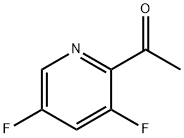 1-(3,5-디플루오로피리딘-2-일)에타논 구조식 이미지