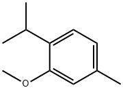 :2-Isopropyl-5-methylanisole 구조식 이미지