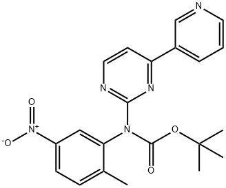 N-(2-METHYL-5-NITROPHENYL)-N-[4-PYRIDIN-3-YL-PYRIMIDIN-2-YL]-T-BOC 구조식 이미지