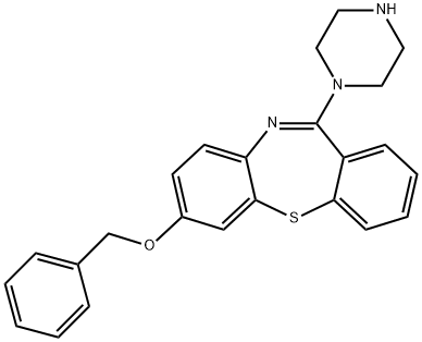 7-Benzyloxy-N-des{[2-(2-hydroxy)ethoxy]ethyl} Quetiapine Structure