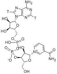 NICOTINAMIDE ADENINE DINUCLEOTIDE, [ADENINE-2,8-3H] Structure