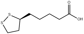 5-[(3S)-Dithiolan-3-yl]pentanoic acid Structure