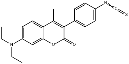 7-diethylamino-3-(4'-isothiocyanatophenyl)-4-methylcoumarin Structure