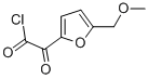 2-Furanacetyl chloride, 5-(methoxymethyl)-alpha-oxo- (9CI) Structure