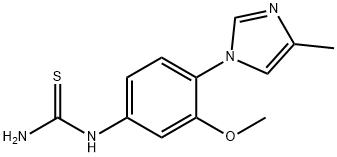 1-(3-Methoxy-4-(4-Methyl-1H-iMidazol-1-yl)phenyl)thiourea 구조식 이미지