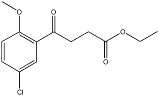 ETHYL 4-(5-CHLORO-2-METHOXYPHENYL)-4-OXOBUTANOATE 구조식 이미지