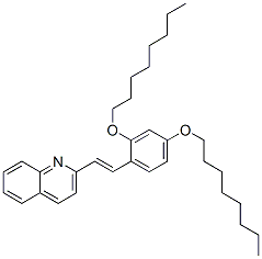 2-[2,4-Bis(octyloxy)styryl]quinoline Structure