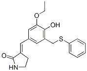 (3E)-3-[[3-ethoxy-4-hydroxy-5-(phenylsulfanylmethyl)phenyl]methylidene ]pyrrolidin-2-one Structure