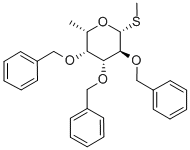 METHYL 2,3,4-TRI-O-BENZYL-1-THIO-BETA-L-FUCOPYRANOSIDE 구조식 이미지