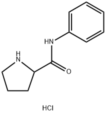 N-Phenyl-2-pyrrolidinecarboxamide hydrochloride 구조식 이미지