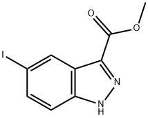 METHYL 5-IODO-1H-INDAZOLE-3-CARBOXYLATE Structure